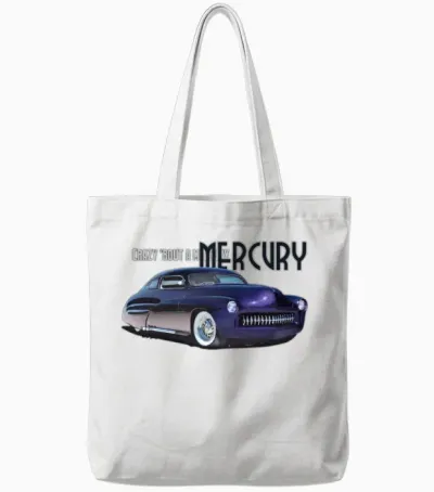 Crazy About a Mercury Tote Bags - White