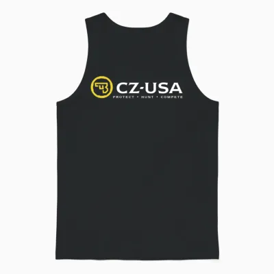 Cz Usa Back Unisex Tank Top - Black