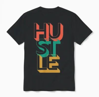 Retro Hustle Unisex T-Shirt - Black