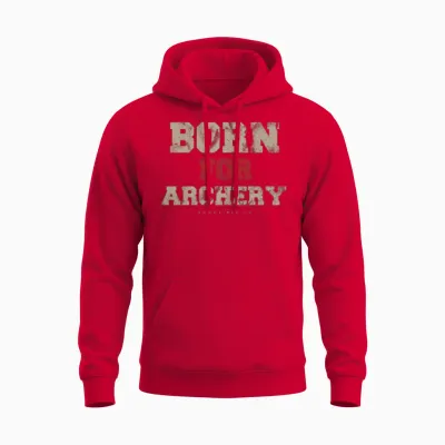 Archery Sport Retro Unisex Hoodie - Red
