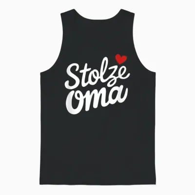 Stolze Oma Spruch Herz Stolzen Omas Omis Unisex Tank Top - Black