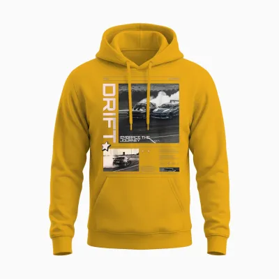 Cool Retro Vintage Japanese Jdm Tokyo Japan Drift Race Car T-Shirt, Black Unisex Hoodie - Gold