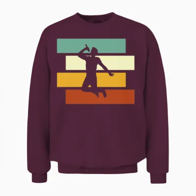 Singer Retro Unisex Sweatshirt - Maroon
