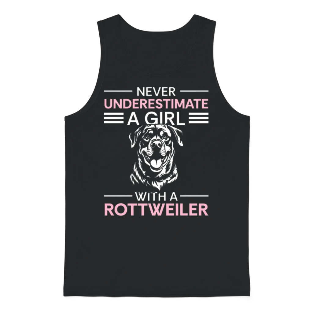 Rottweiler Dog Breed Guard Dog Bitch Unisex Tank Top - Black