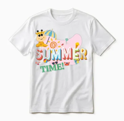 Cute Summer Time - Fun Beach Holidy Unisex T-Shirt - White