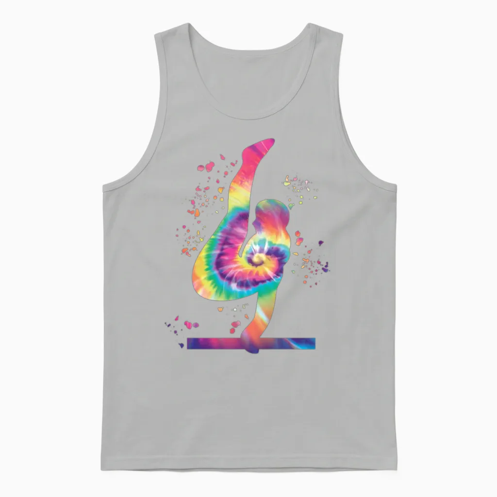 Gymnast Parallel Bar Artistic Gymnastics Unisex Tank Top in Ash