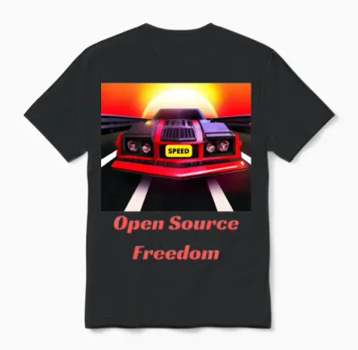 Open Source Freedom Unisex T-Shirt - Black