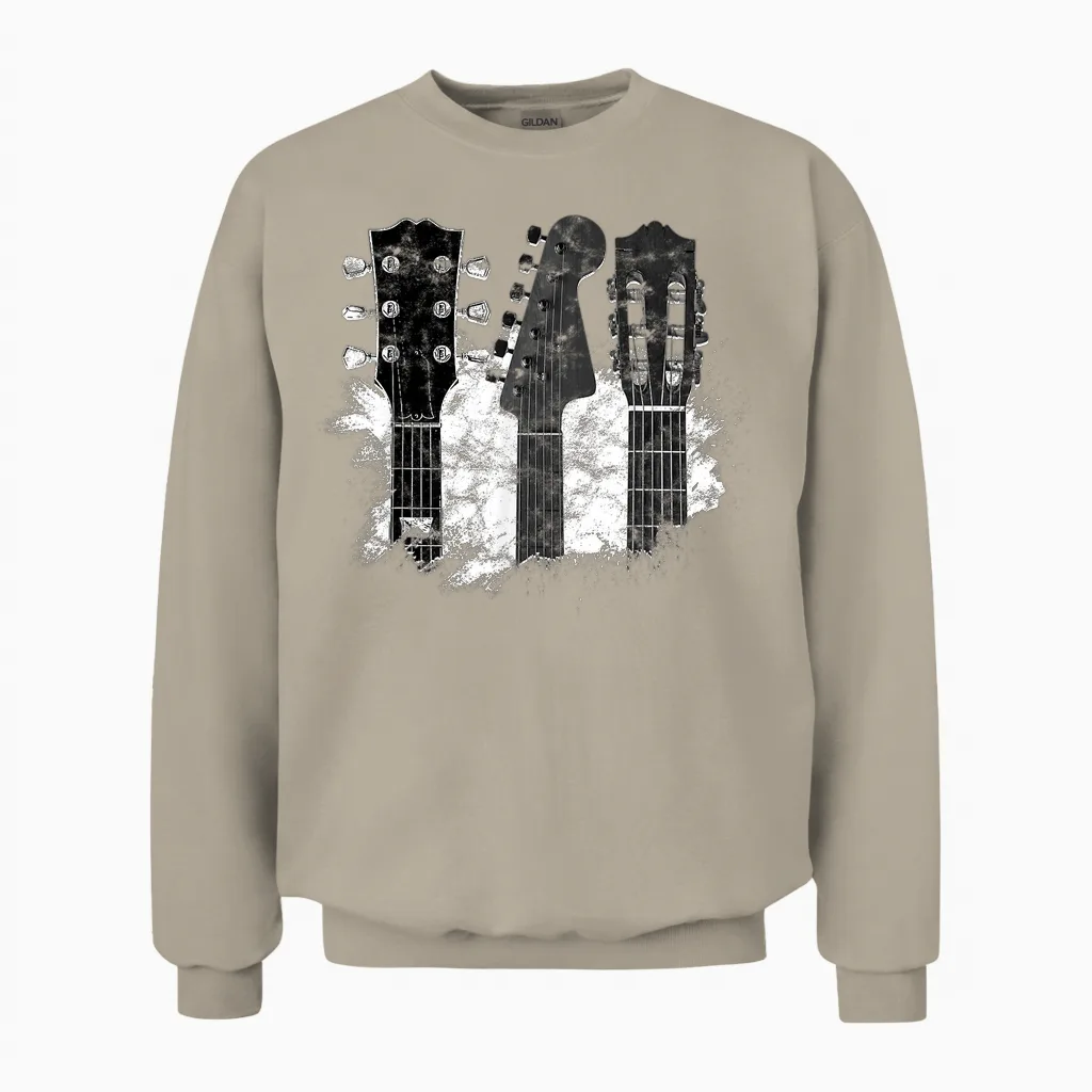 T-Shirt with German Text "guitarists" Unisex Sweatshirt in Sand