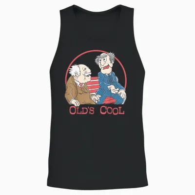 Disney the Muppets Statler and Waldorf Old's Cool Unisex Tank Top - Black