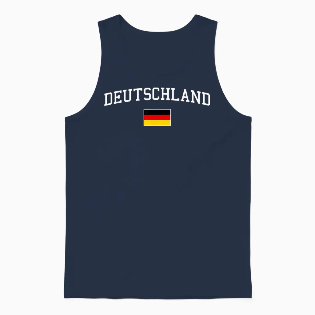 Deutschlandflagge Herren Damen Kinder Deutschland Unisex Tank Top in Navy