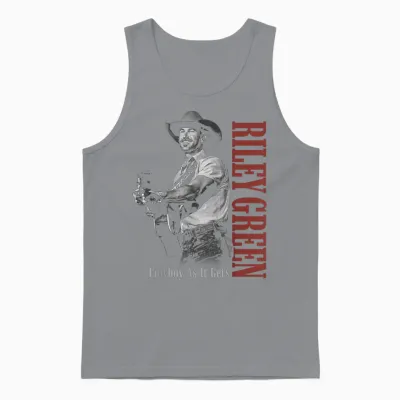 Riley Green Cowboy Guitar Unisex Tank Top - Sport Grey
