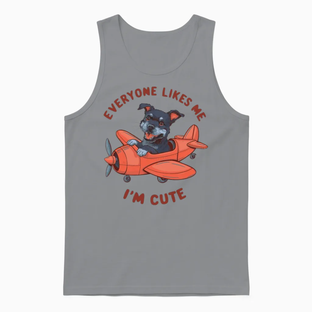 Dog of Wisdom 4 Lovers Gift Unisex Tank Top in Sport Grey