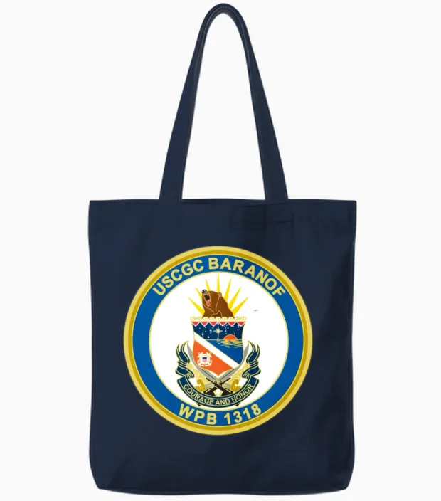 Baranof Wpb 1318 (u.s. Coast Guard) Tote Bags in Navy