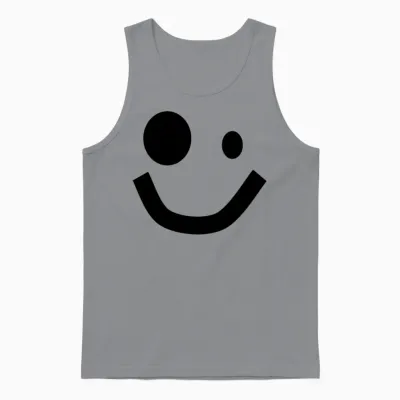 Roblox Face Unisex Tank Top - Sport Grey