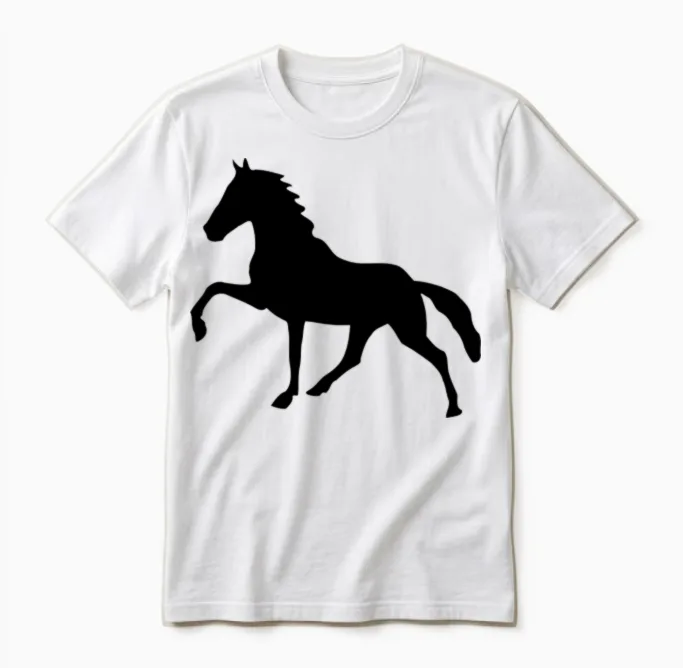 High Stepping Horse Lovers Gift Unisex T-Shirt in White