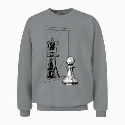 Kinder Schach, Männer Schach, Frauen Schach, Schachbrett Mädchen Unisex Sweatshirt - Sport Grey