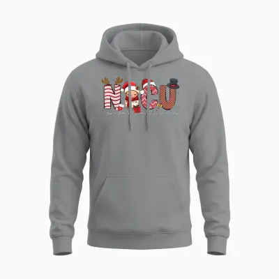 Nicu Caring for Sweetest Lil Miracles Christmas Nurse Gift Unisex Hoodie - Sport Grey