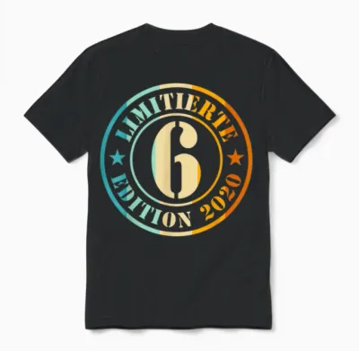 6. Geburtstag Junge Mädchen Limited Edition 2012 Jahre Unisex T-Shirt - Black