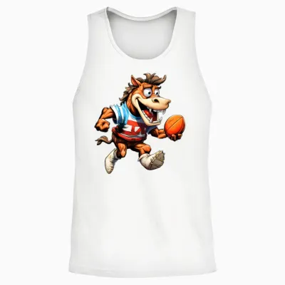 Horses Rugby Unisex Tank Top - White