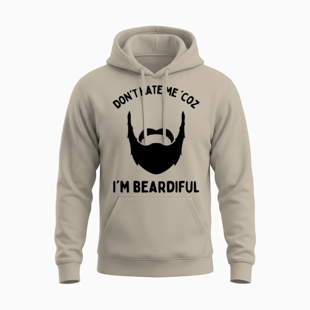 Beard Man Unisex Hoodie in Sand