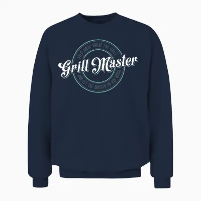 Mens Funny Bbq Grill Master Unisex Sweatshirt - Navy