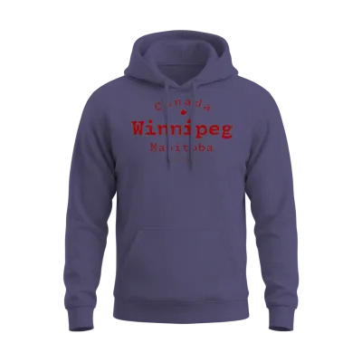 Winnipeg Manitoba Vintage Est 1873 Unisex Hoodie - Heather Sport Dark Navy
