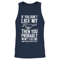 Mustang Horse - You Probably Won't Like Me Unisex Tank Top - Navy – 2