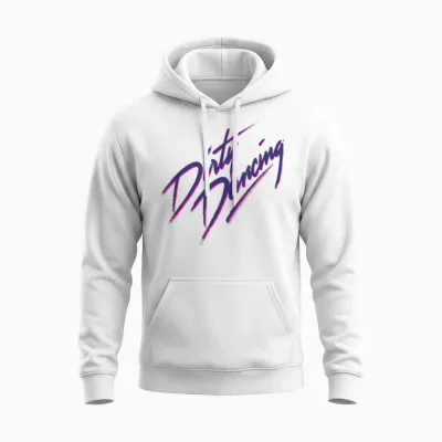 Original Dirty Dancing Logo T-Shirt, White, S Unisex Hoodie - White