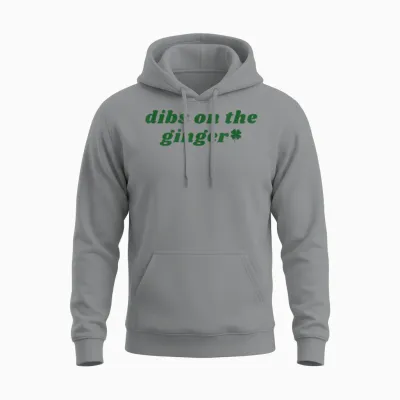 Dibs on the Ginger St Patrick's Day Irish Gingers Redhead Unisex Hoodie - Sport Grey