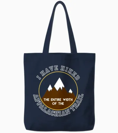 I Hiked the Entire Width of the Appalachian Trail Tote Bags - Navy