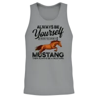 Mustang Horse Lovers Unisex Tank Top - Sport Grey – 2