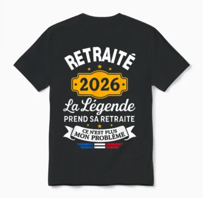 The Legend Retires 2026 Retired Man Unisex T-Shirt - Black