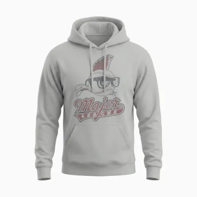 Major League Vintage Logo Unisex Hoodie - Ash