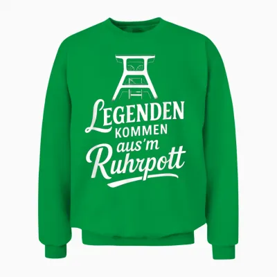 Legenden Kommen Aus'm Ruhrpott - Ruhrpott Unisex Sweatshirt - Irish Green