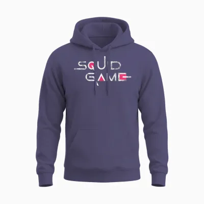 Squid Game Squid Game Logo T-Shirt, Black, S Unisex Hoodie - Heather Sport Dark Navy