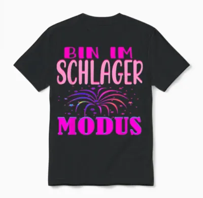 Schlagerparty Costume Malle Party Outfit Malle Accessories Unisex T-Shirt - Black