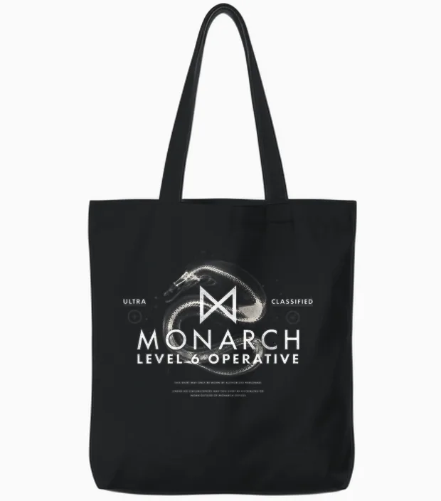 Godzilla vs Kong - Offizieller Monarch Operative Tote Bags in Black