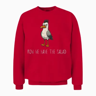 "jetzt Haben Wir Den Salat Lustig Fun Now We Have the Salad Unisex Sweatshirt - Red