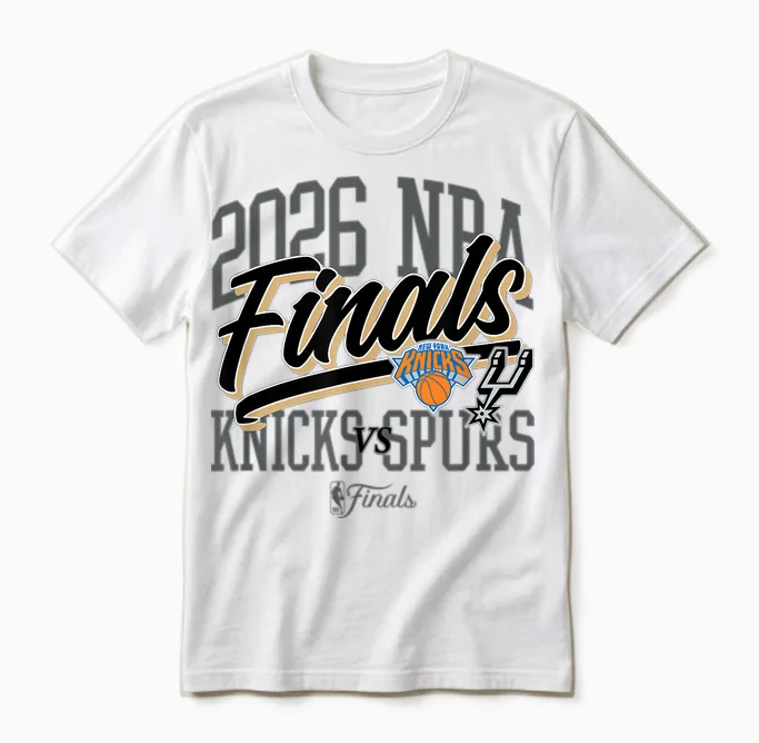 Nba 2026 Finals Knicks vs Spurs Final Flex Unisex T-Shirt in White