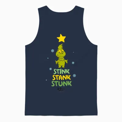 Dr.seuss Baby Grinch Stink Stank Stunk Officially Licensed Unisex Tank Top - Navy