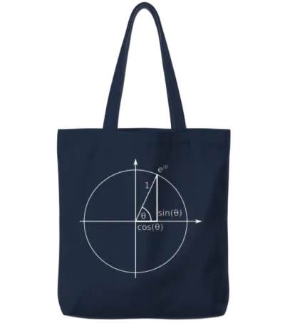 Einheitskreis Eulerische Formel Tote Bags - Navy