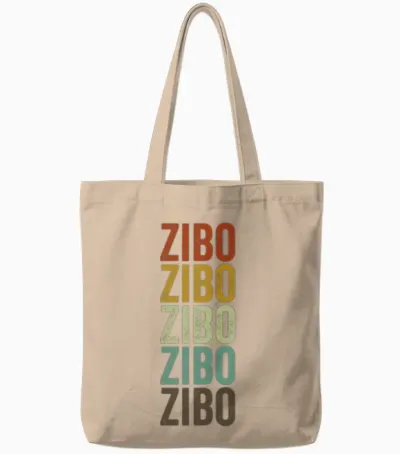 Zibo China Retro Vintage Tote Bags - Natural