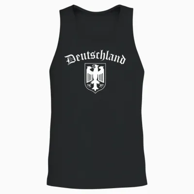 Deutschland Adler Bundesadler Wappen Altdeutsche Schrift Unisex Tank Top - Black