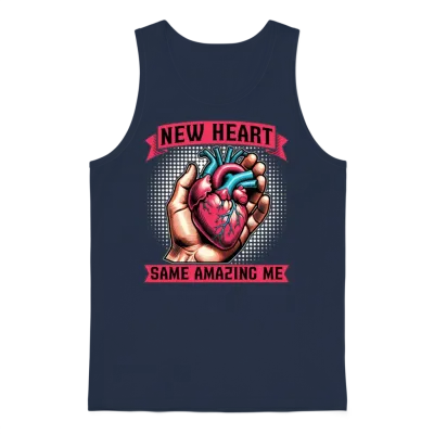Transplant Surgery New Heart Same Surgical Tech Unisex Tank Top - Navy