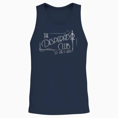 (2 Sided) Unisex Tank Top - Navy