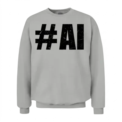 #ai - Ai Artificial Intelligence & Ai Robot Machin Unisex Sweatshirt - Ash
