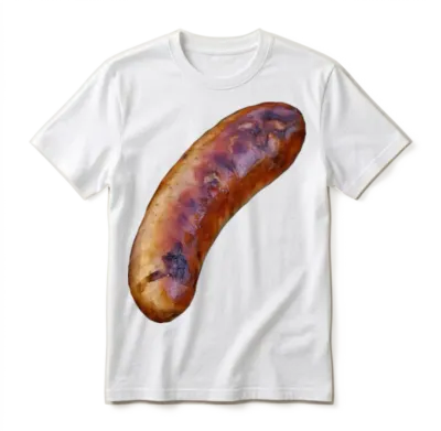 Sausage Unisex T-Shirt - White