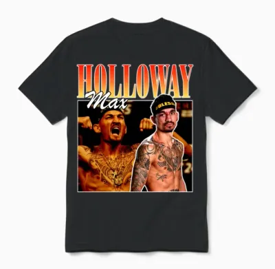 Max Holloway Vintage Retro Unisex T-Shirt - Black