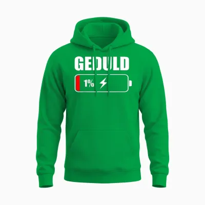 Patience 1% Funny Sayings for Men Sayings Men's Funny T-Shirt, Black, S Unisex Hoodie - Irish Green