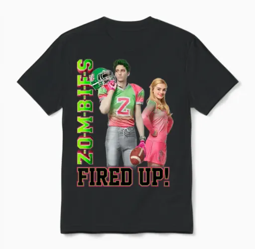 Disney - Zombies Fired Up Unisex T-Shirt in Black